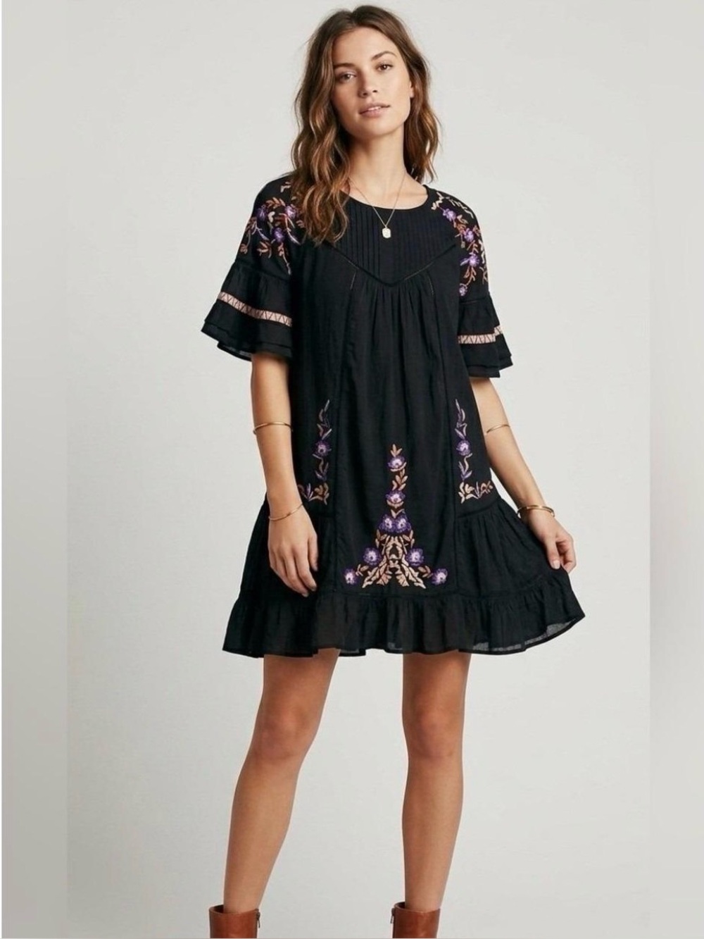 Free People Pavlo Embroidered Dress - Picture 1 of 8